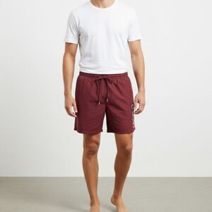 Calvin Klein Swimwear Burgundy Shorts Size Large